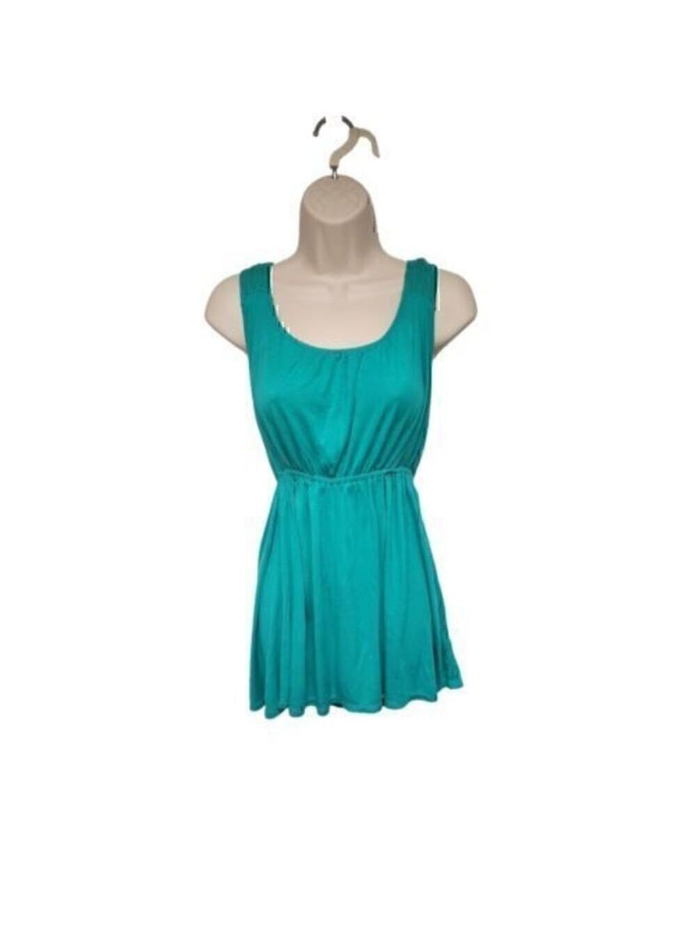 Forever 21 Empire Waistline Sleeveless Green Top Size S/P